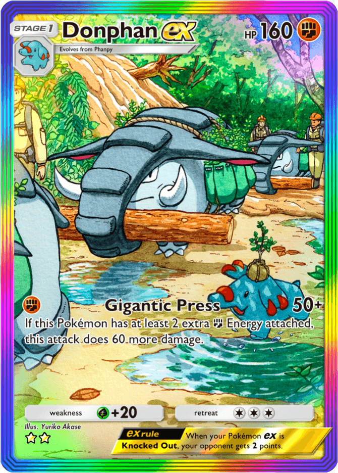 Donphan ex - card A4-206 in Pokémon TCG Pocket