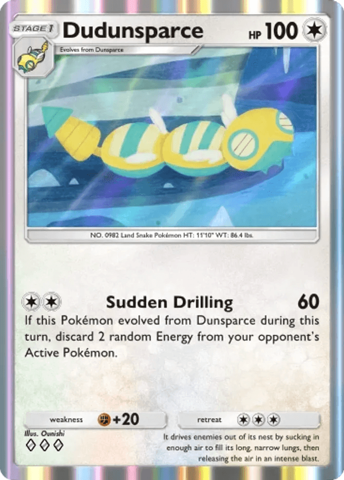 Dudunsparce - card B3a-060 in Pokémon TCG Pocket