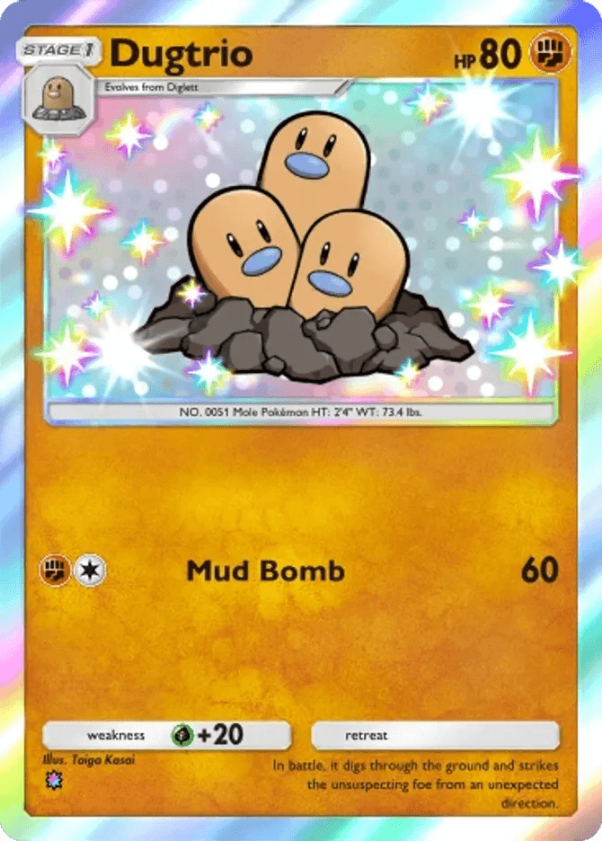 Dugtrio - card B3a-099 in Pokémon TCG Pocket