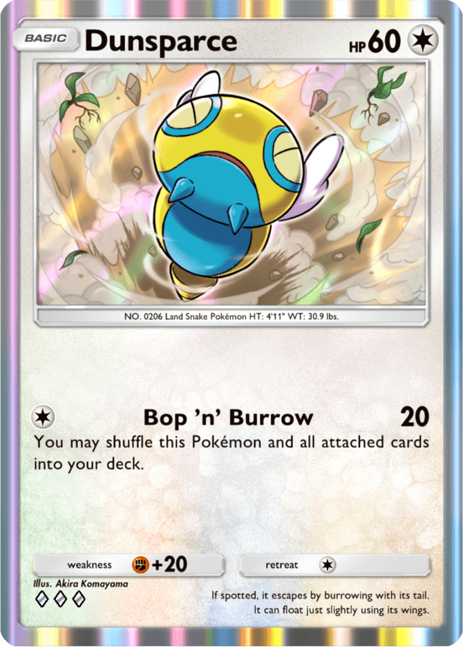 Dunsparce - card B3-130 in Pokémon TCG Pocket