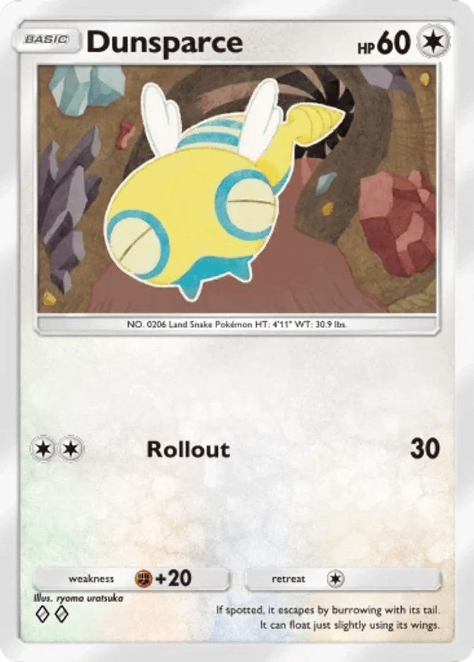 Dunsparce - card B3a-059 in Pokémon TCG Pocket