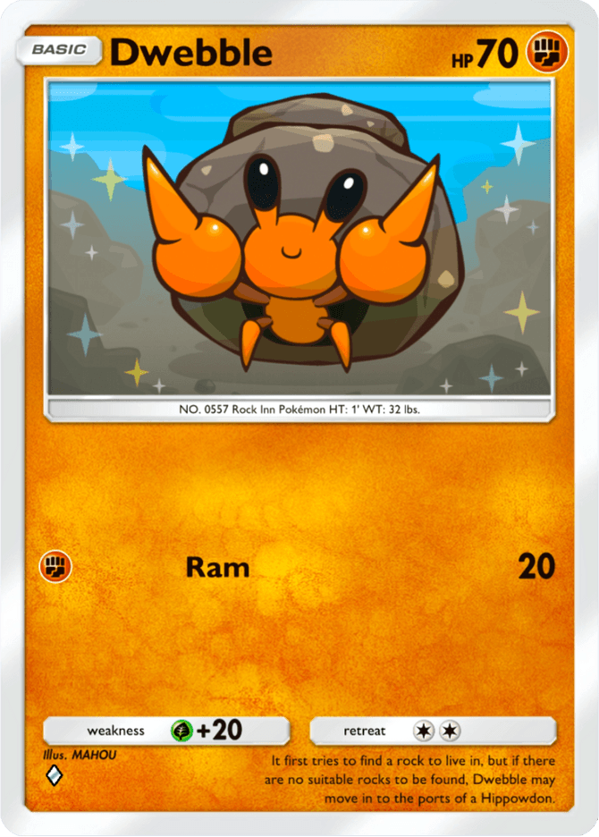 Dwebble - card B3-087 in Pokémon TCG Pocket