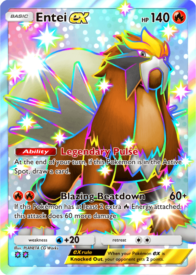 Entei ex - card B2a-126 in Pokémon TCG Pocket
