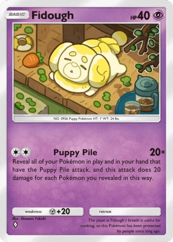 Fidough - card B3b-034 in Pokémon TCG Pocket