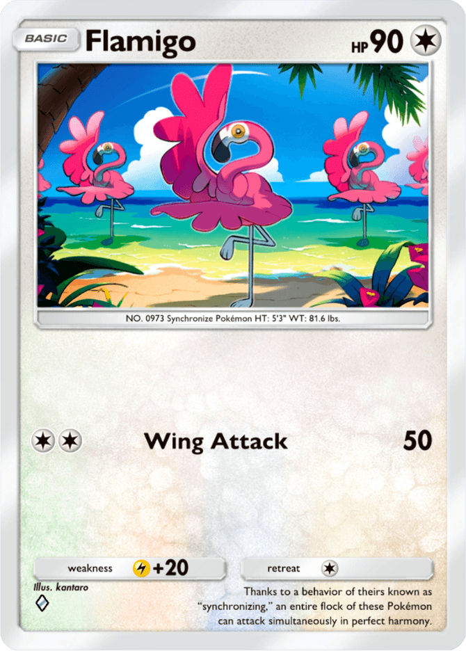 Flamigo - card B2a-085 in Pokémon TCG Pocket