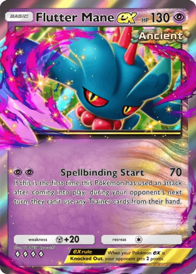 Flutter Mane ex - card B3a-026 in Pokémon TCG Pocket