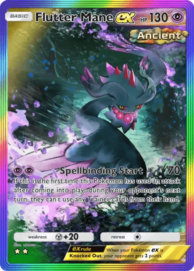 Flutter Mane ex - card B3a-091 in Pokémon TCG Pocket