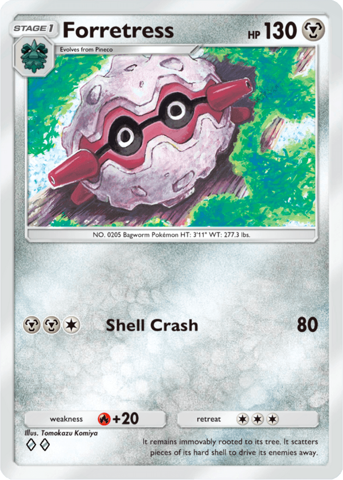 Forretress - card A4-121 in Pokémon TCG Pocket