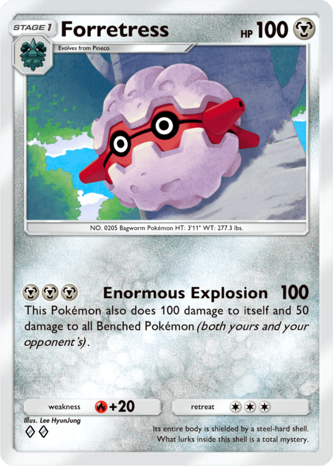 Forretress - card B2b-046 in Pokémon TCG Pocket