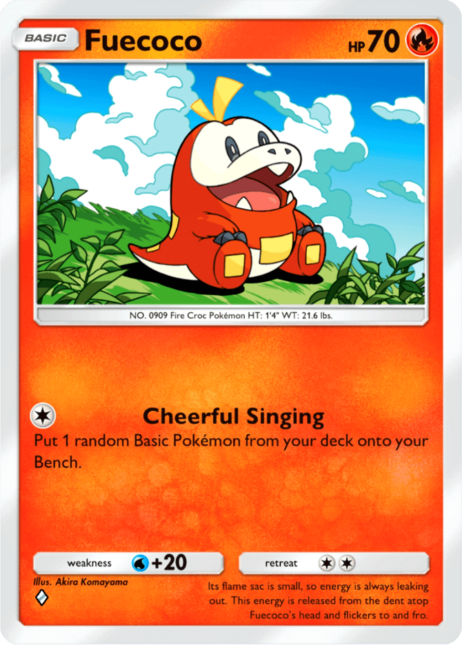 Fuecoco - card B2a-016 in Pokémon TCG Pocket