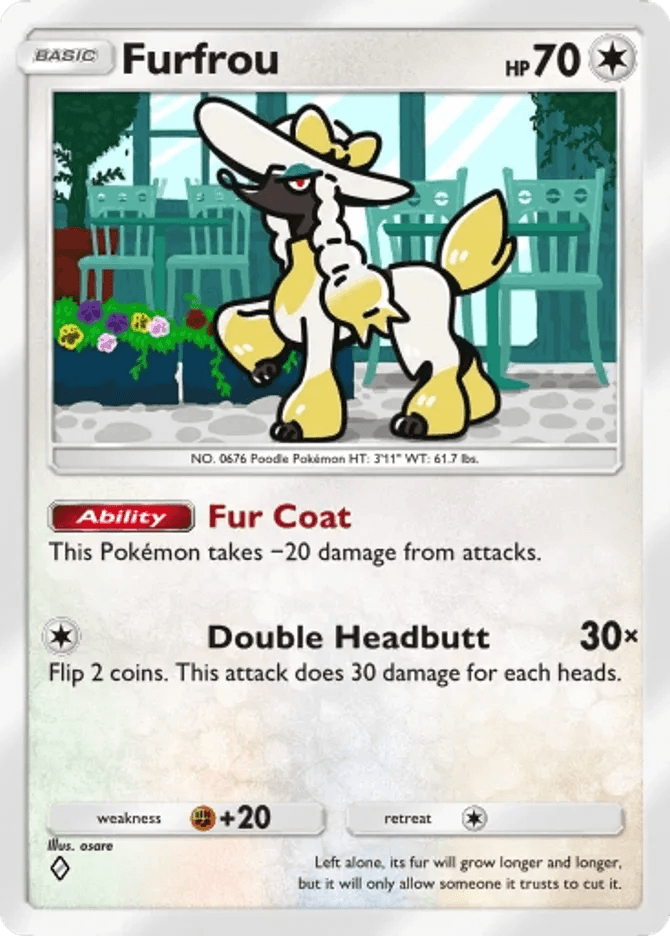 Furfrou - card B3b-061 in Pokémon TCG Pocket