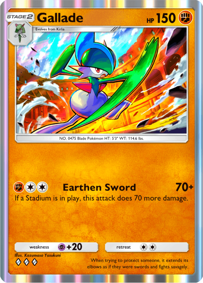 Gallade - card B3-084 in Pokémon TCG Pocket
