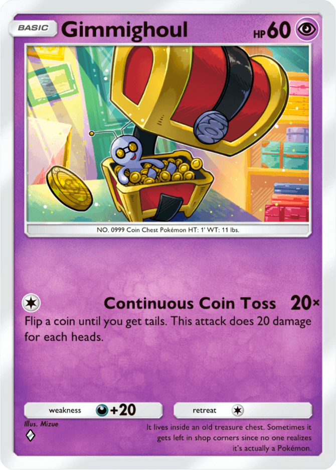 Gimmighoul - card B2a-054 in Pokémon TCG Pocket