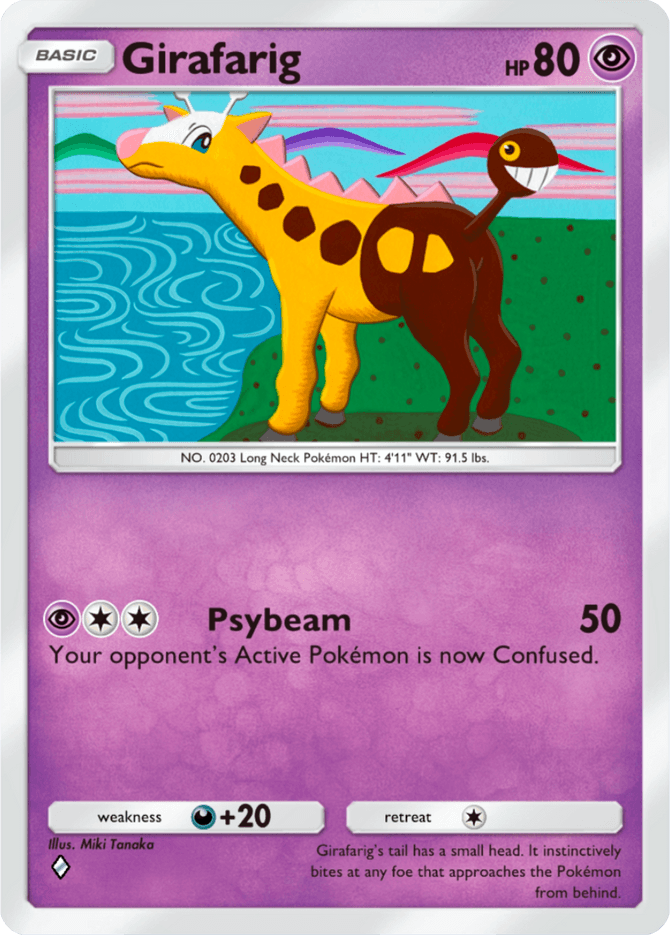 Girafarig - card A4-087 in Pokémon TCG Pocket