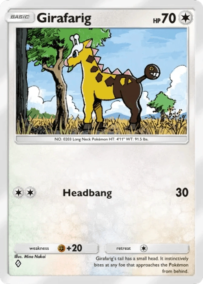 Girafarig - card B3a-057 in Pokémon TCG Pocket