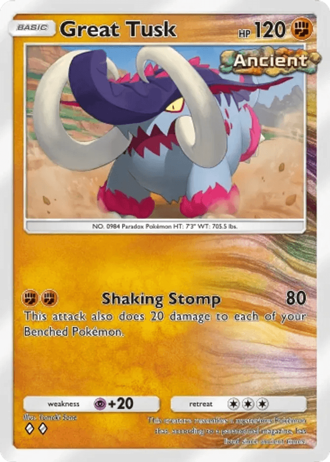 Great Tusk - card B3a-034 in Pokémon TCG Pocket