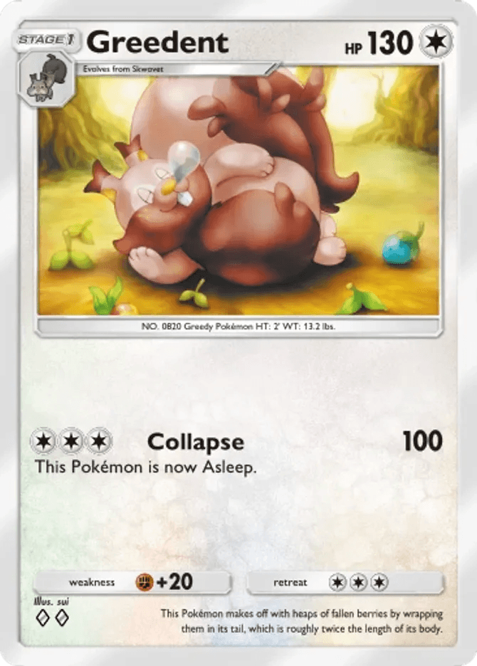 Greedent - card B3b-063 in Pokémon TCG Pocket