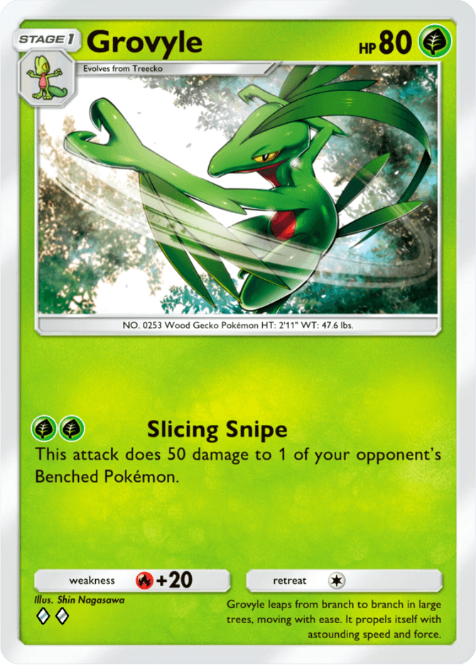 Grovyle - card B3-006 in Pokémon TCG Pocket