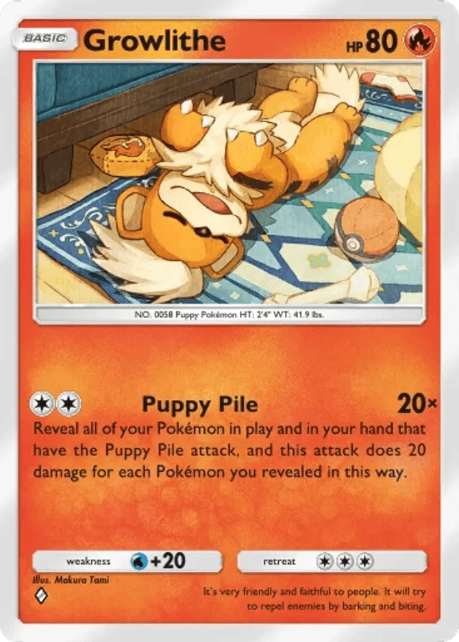 Growlithe - card B3b-010 in Pokémon TCG Pocket