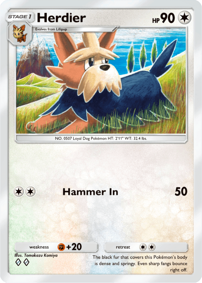 Herdier - card B3-138 in Pokémon TCG Pocket