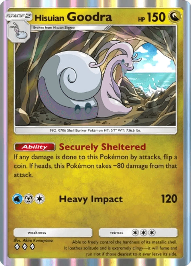 Hisuian Goodra - card B3b-050 in Pokémon TCG Pocket