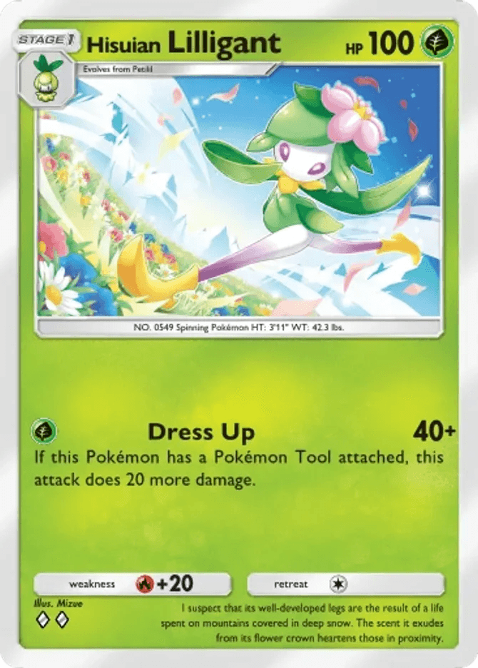 Hisuian Lilligant - card B3b-007 in Pokémon TCG Pocket