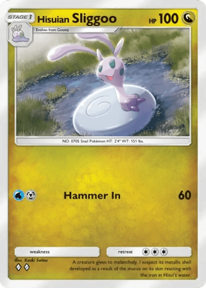 Hisuian Sliggoo - card B3b-049 in Pokémon TCG Pocket