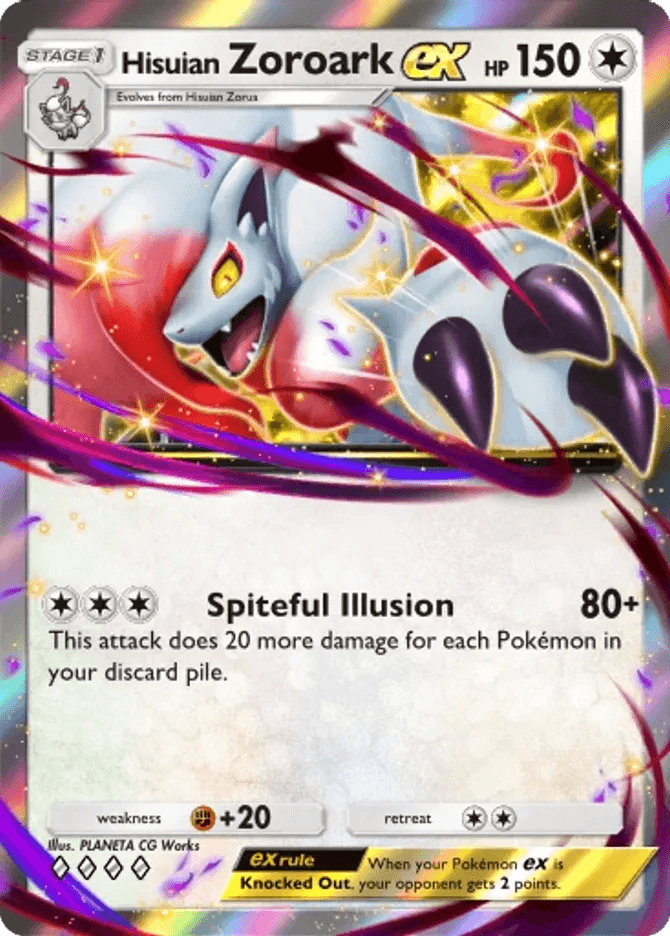 Hisuian Zoroark ex - card B3b-060 in Pokémon TCG Pocket