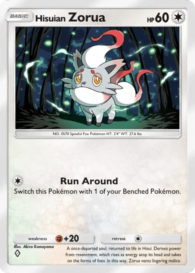 Hisuian Zorua - card B3b-059 in Pokémon TCG Pocket