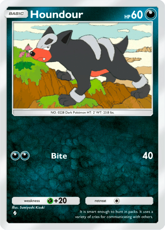 Houndour - card A4-117 in Pokémon TCG Pocket