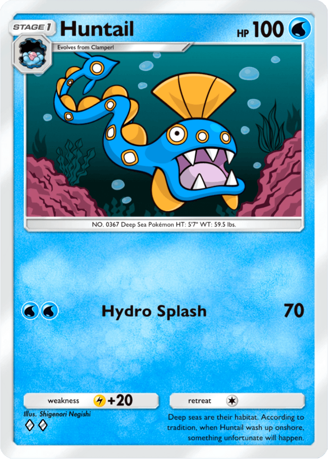Huntail - card B3-043 in Pokémon TCG Pocket