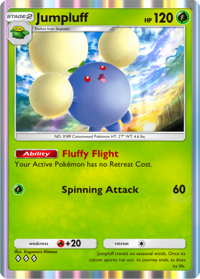 Jumpluff - card A4-015 in Pokémon TCG Pocket