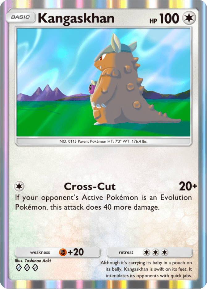 Kangaskhan - card A4-133 in Pokémon TCG Pocket
