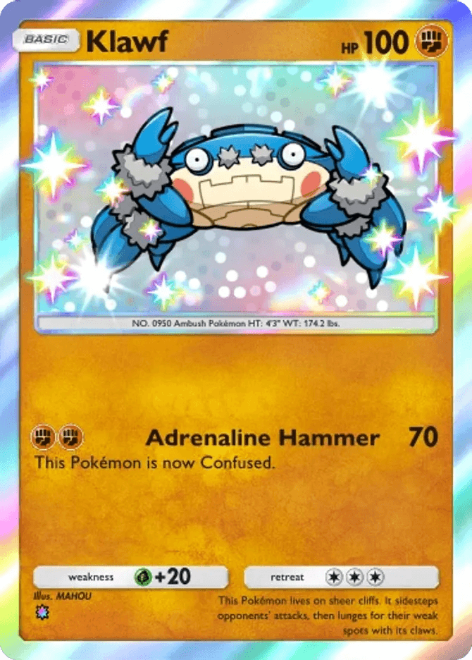 Klawf - card B3a-100 in Pokémon TCG Pocket