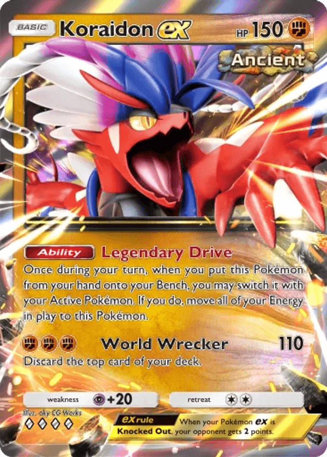Koraidon ex - card B3a-036 in Pokémon TCG Pocket
