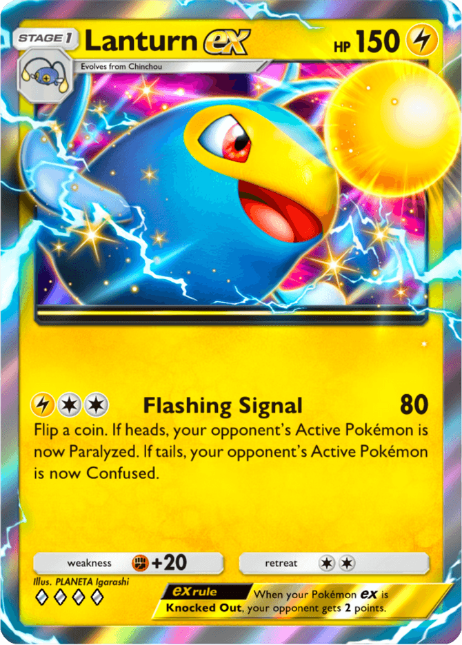 Lanturn ex - card A4-065 in Pokémon TCG Pocket