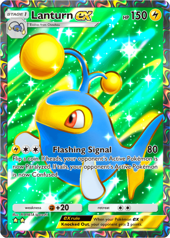 Lanturn ex - card A4-189 in Pokémon TCG Pocket