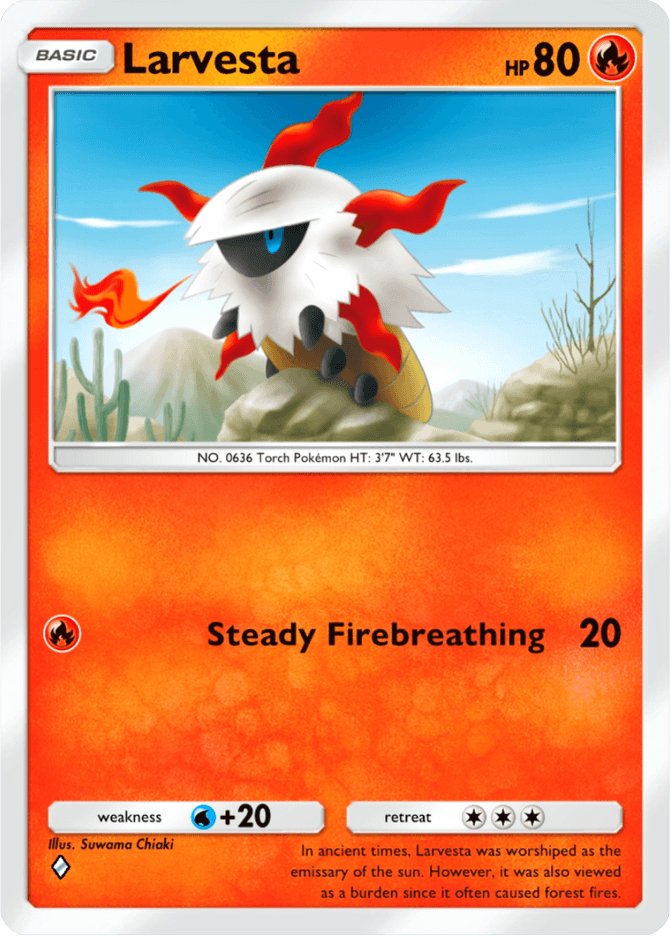 Larvesta - card B3-031 in Pokémon TCG Pocket