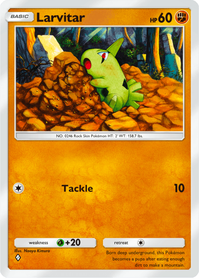 Larvitar - card A4-103 in Pokémon TCG Pocket