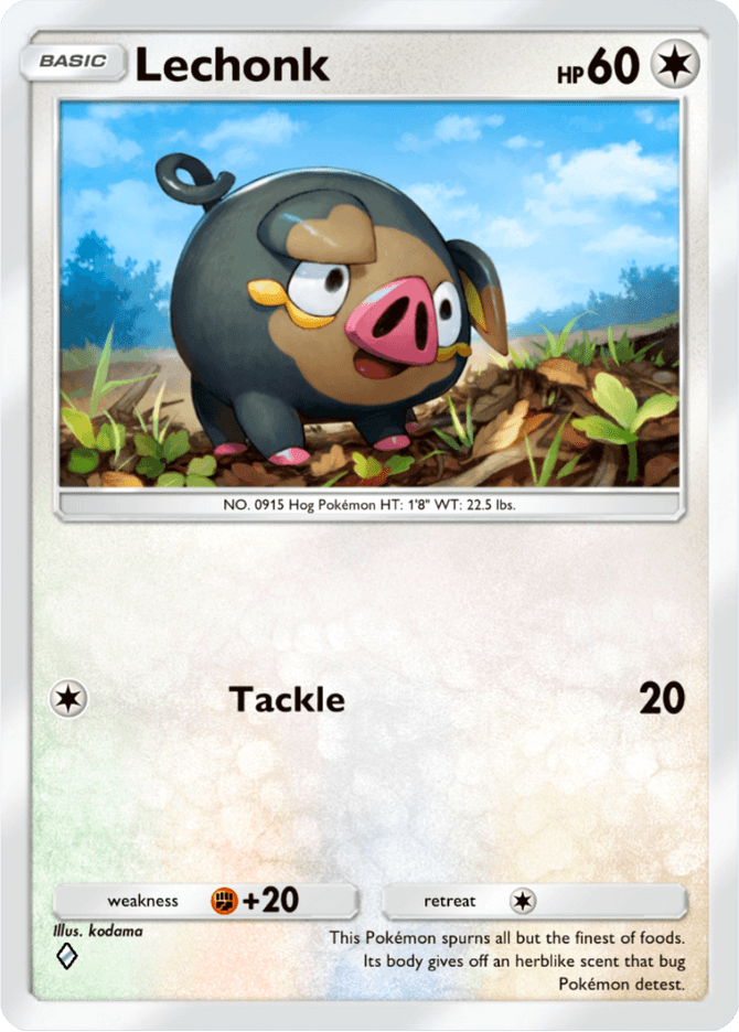 Lechonk - card B2a-079 in Pokémon TCG Pocket