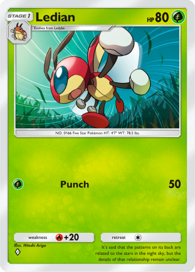 Ledian - card A4-012 in Pokémon TCG Pocket