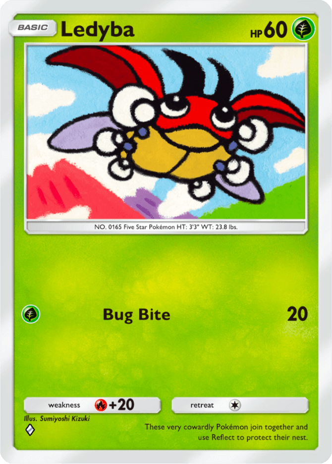 Ledyba - card A4-011 in Pokémon TCG Pocket