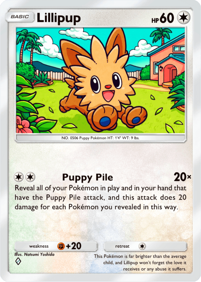 Lillipup - card B3-137 in Pokémon TCG Pocket