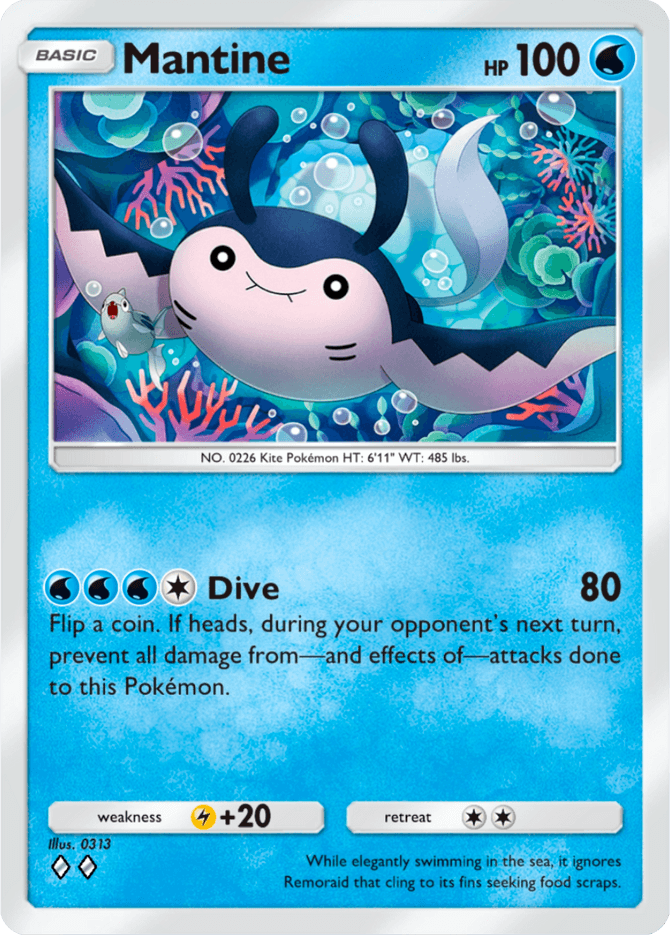 Mantine - card A4-058 in Pokémon TCG Pocket