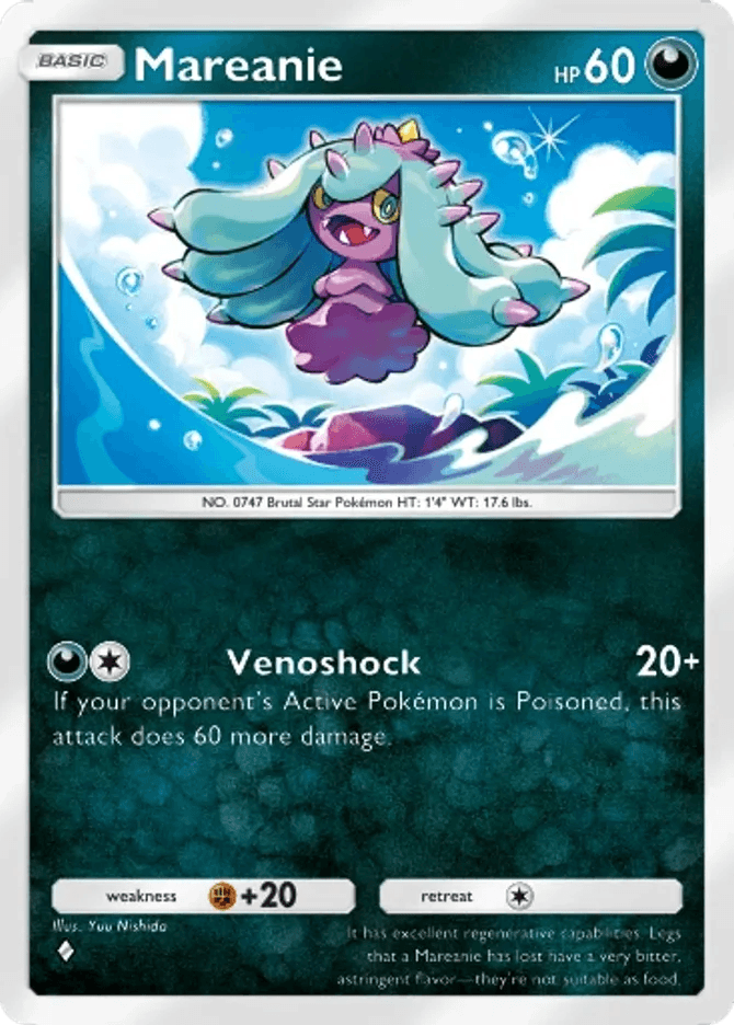 Mareanie - card B3b-046 in Pokémon TCG Pocket