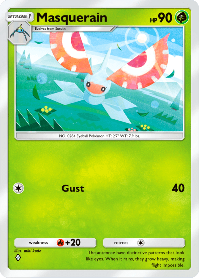 Masquerain - card B3-010 in Pokémon TCG Pocket