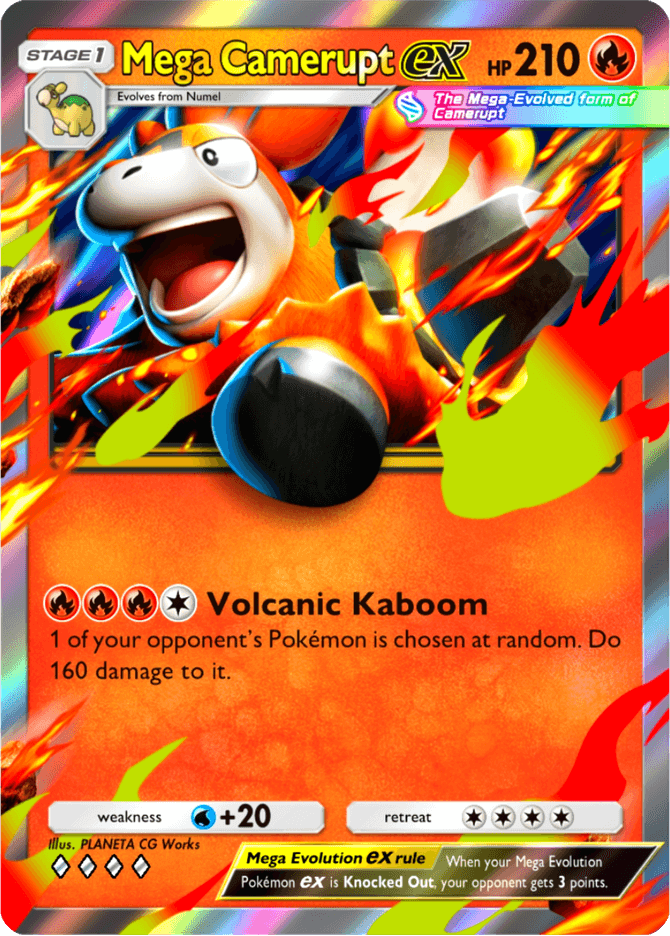 Mega Camerupt ex - card B3-023 in Pokémon TCG Pocket