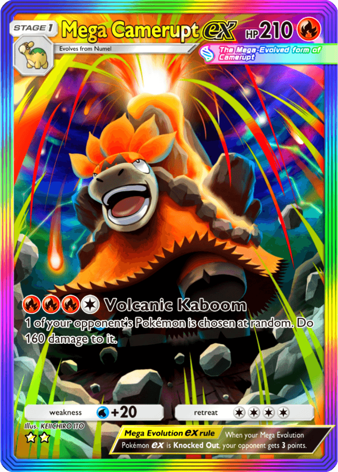 Mega Camerupt ex - card B3-195 in Pokémon TCG Pocket