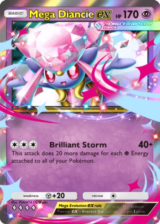 Mega Diancie ex - card B3b-032 in Pokémon TCG Pocket