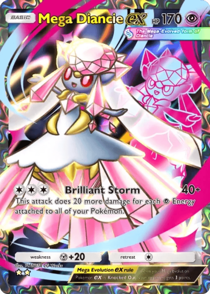 Mega Diancie ex - card B3b-080 in Pokémon TCG Pocket
